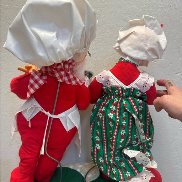 VINTAGE 90s ANNALEE MR & MRS CLAUS BAKING - Picture 6 of 10
